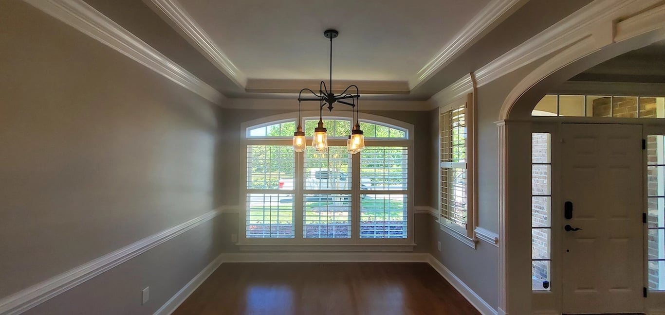 Painted interior walls in Wake Forest dinning room to sell. 