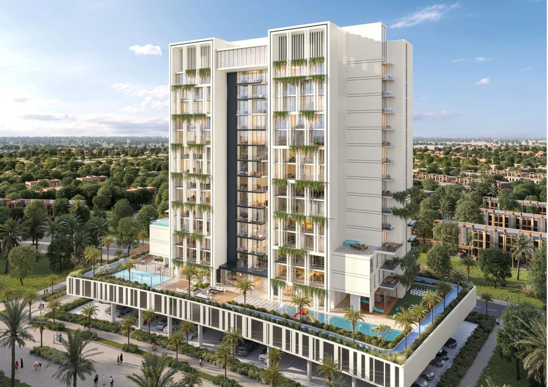 Hauptbild von Fairway Residences, einem Projekt von Prescott Real Estate Development in Dubai Sports City, VAE