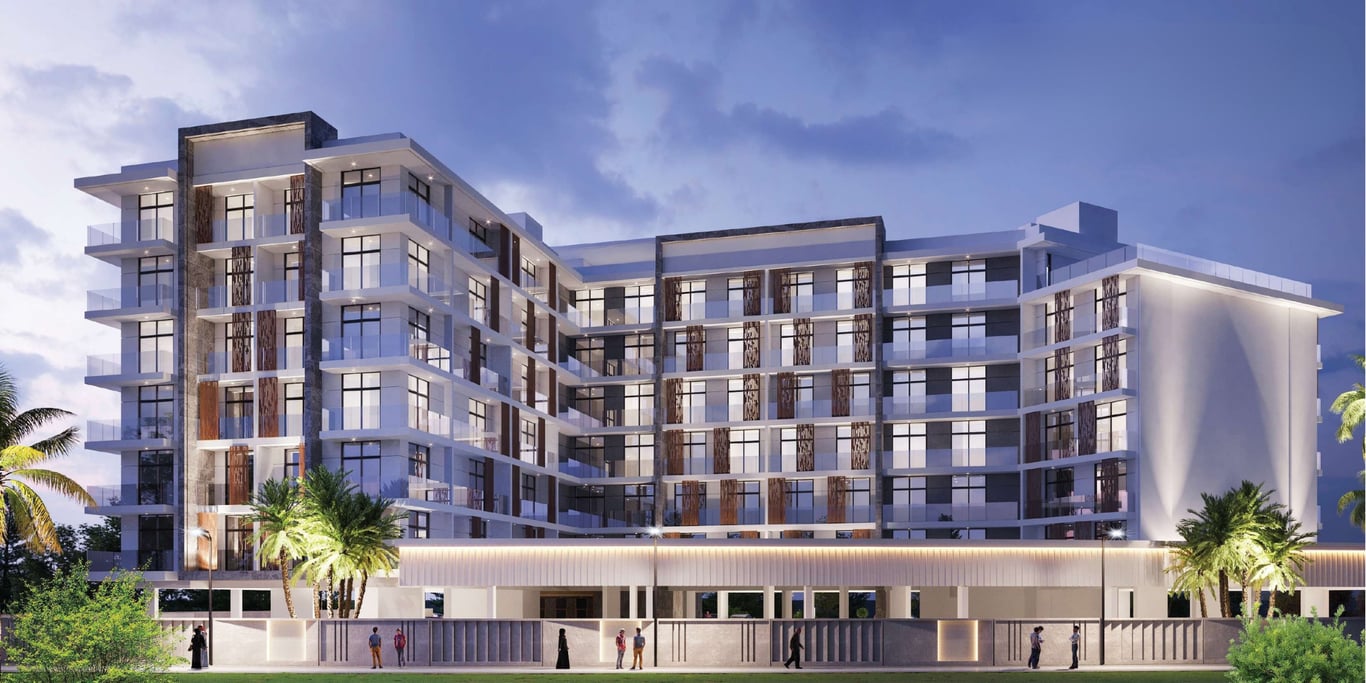 Image principale de Prime Gardens, projet de Prescott Real Estate Development à Arjan, EAU