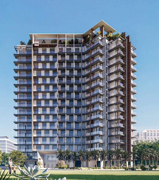 Hauptbild von Elevate, einem Projekt von Prescott Real Estate Development in Arjan, VAE