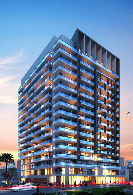 Hauptbild von Alexis Tower, einem Projekt von Reportage Real Estate in Downtown Jebel Ali, VAE