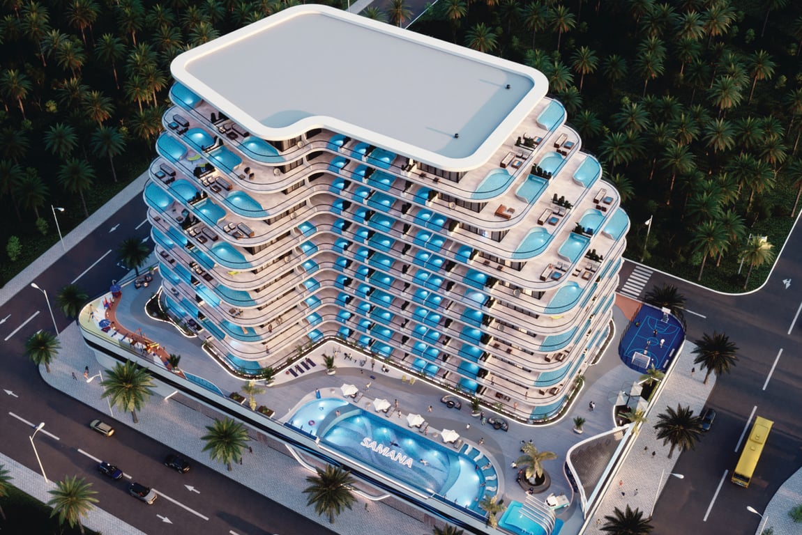 Hauptbild von Samana Portofino, einem Projekt von Samana Developers in Dubai Production City, VAE