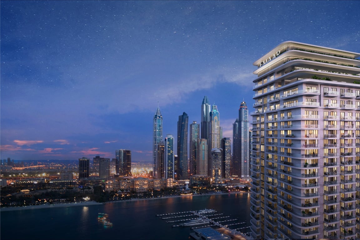 Image principale de Emaar Beachgate, projet de Emaar Properties à Dubai Harbour, EAU