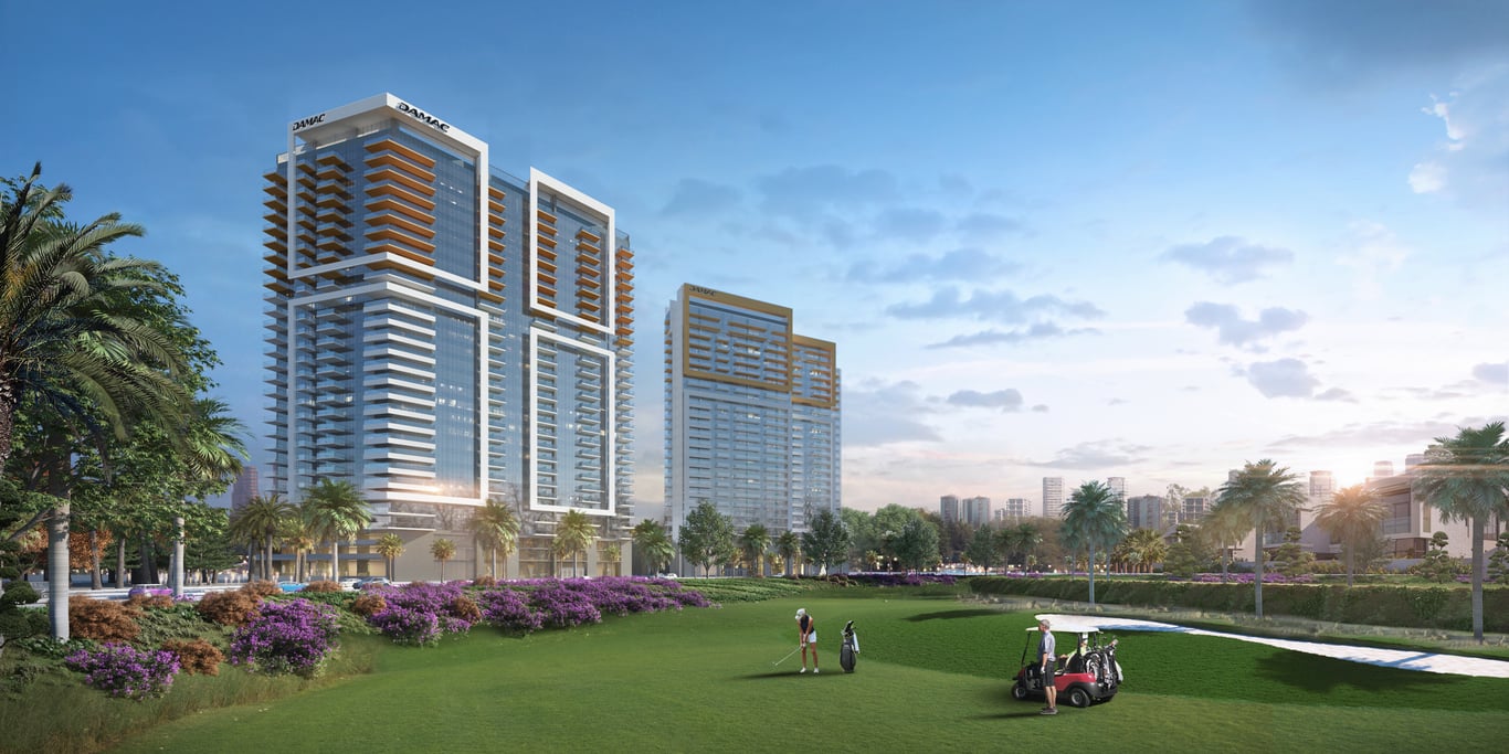 Hauptbild von Golf Gate, einem Projekt von Damac Properties in DAMAC Hills, VAE