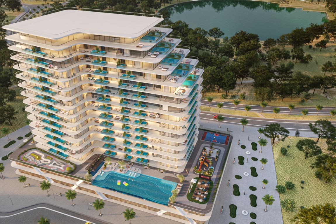 Hauptbild von Samana Golf Views, einem Projekt von Samana Developers in Dubai Sports City, VAE