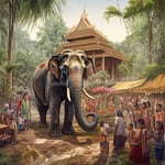 Unbelievable Elephant Extravaganza! Thailand Celebrates End of Majestic Beast's Quarantine with Grand Traditional Ceremony! image-90