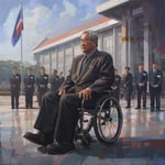 Thaksin Shinawatra's Frail Appearance at OAG: Wheelchair, Silence, and Lese Majeste Charges image-552