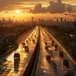 Beat the Rush: Early Birds Navigate Post-Songkran Traffic with Strategy in Bangkok image-527