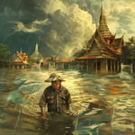 Flash Flood Alert in Ayutthaya: Unrelenting Chao Phraya River Surge image