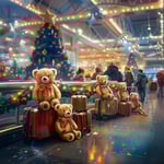 Festive Cheer at Suvarnabhumi Airport: Teddy Bears Delight Christmas Travelers 2024 image