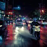 High-Speed Police Chase in Chon Buri: Honda Jazz and Chaos on Sukprayoon Road image