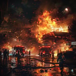 Fire Erupts at Trang Car Paint Shop: Unlikely Heroes Emerge in Blaze Battle image