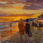 Monk Mystery at Jomtien Beach: Community Questions Authenticity After Sunset Stroll image