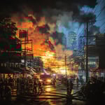 Bangkok's Midnight Blaze: Saen Saep Transformer Fire Causes Power Outage and Traffic Chaos image