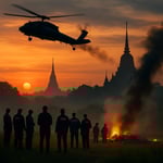 Tragic Helicopter Crash Near Wat Nong Phang Phuey: Honoring Fallen Officers in Prachuap Khiri Khan image