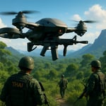 Thai Air Force Unveils M4-Carbine Drone for Enhanced Border Security amid Thai-Cambodian Tensions image