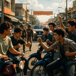 Kanchanaburi Student Brawl: The Startling Clash at Tha Maka Intersection image