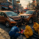 Pattaya Car Crash: Thanyawan Chaijam's Accidental Ordeal Sparks Safety Concerns image
