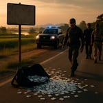 Northeast Thailand Bust: 208,000 Methamphetamine Pills Seized from Roadside Bag image