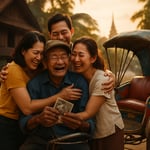 Ubon Reunion: Siblings Reunite With Tricycle Driver Poon Pong-aree After 50 Years image