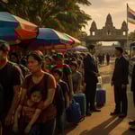 Ban Khlong Luek Blocked: Thai Nationals Stranded at Sa Kaeo Border image