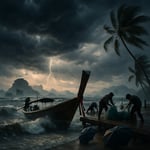 Thailand Weather Today: Scattered Thundershowers, Strong Winds and Sea Warnings image