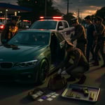 Bangkok Checkpoint: Guns and Drugs Found in Green BMW, 3 Detained image