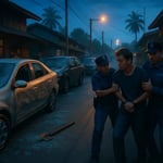 Saw Arrested After Smashing 19 Cars in Satun's La-ngu image