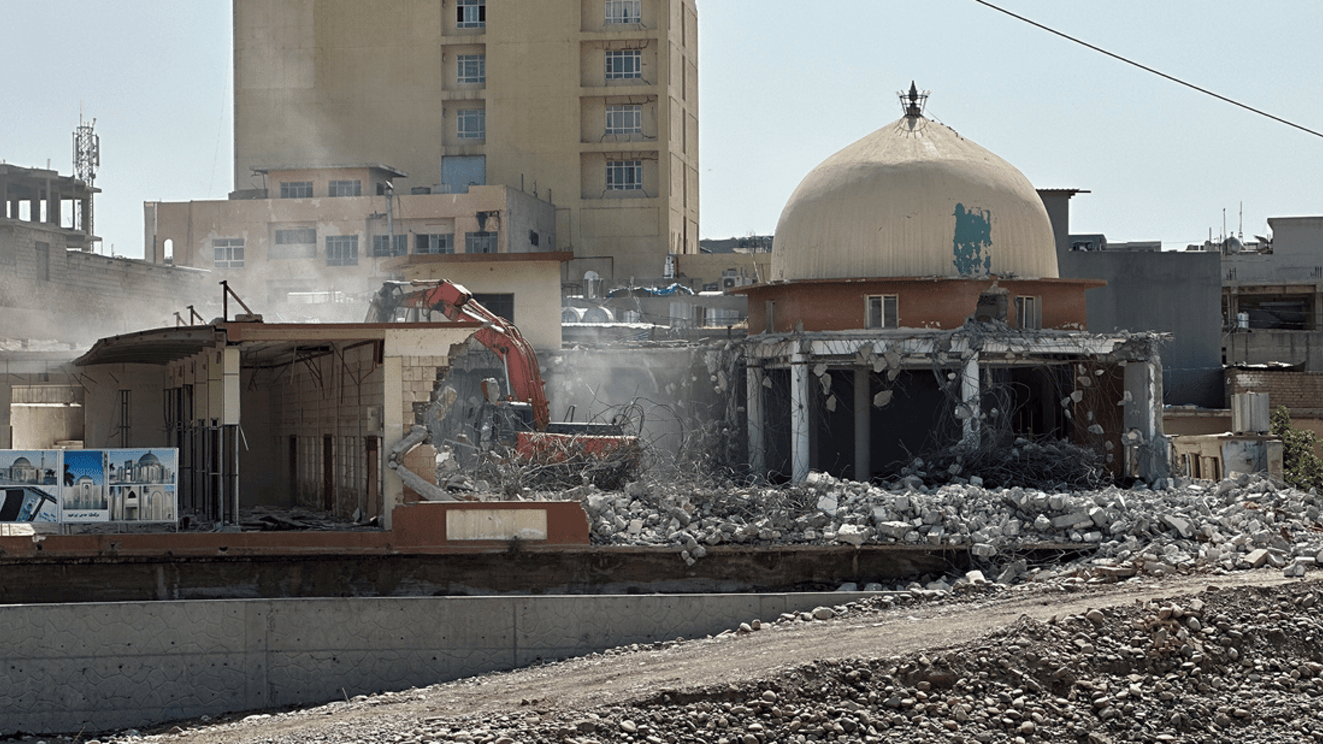 Haji Ibrahim Mosque in Zakhos market area demolished