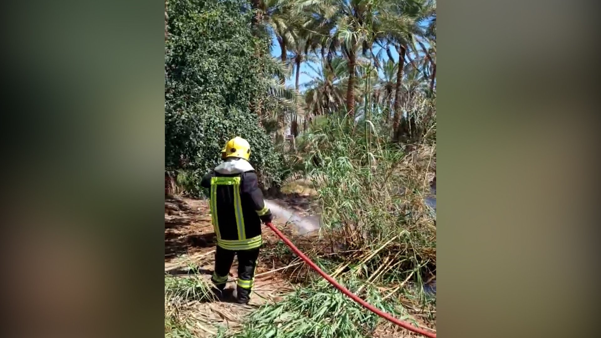 حريق في مزارع المشخاب.. الدفاع المدني وصل بسرعة وأنقذ الحنطة (فيديو)