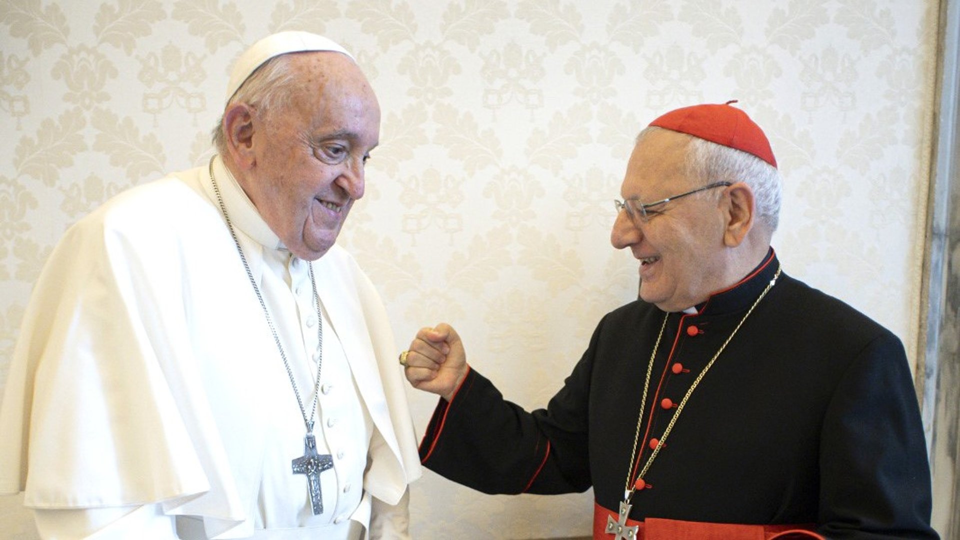 صور: بابا الفاتيكان يلتقي الكاردينال لويس ساكو في روما