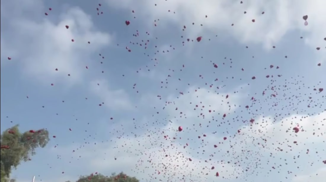 University of Nahrain students launch over 5,000 balloons to welcome the new Academic Year