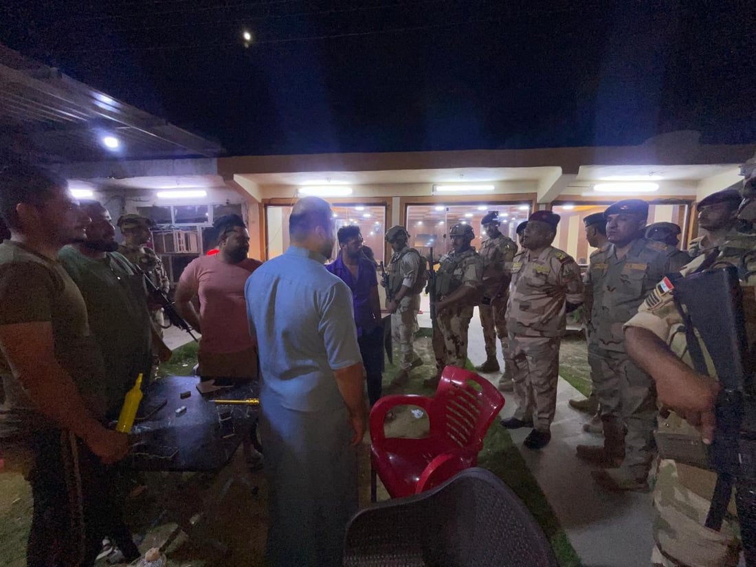 عمليات بغداد تنشر صوراً لجولة قائد الفرقة السادسة في الطارمية