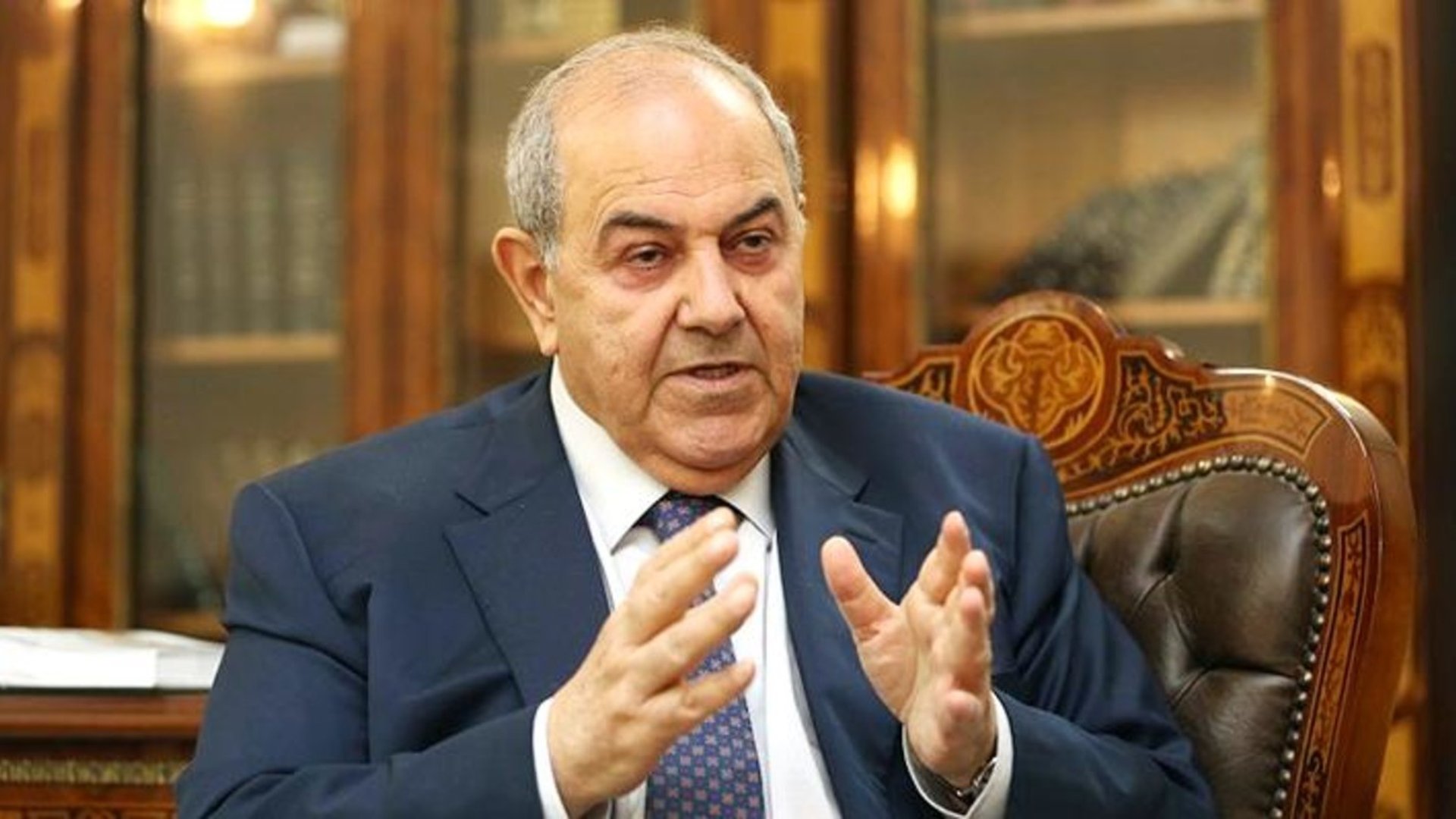 علاوي يوضح رأيه بصدام حسين وخامنئي.. بيان من مكتبه