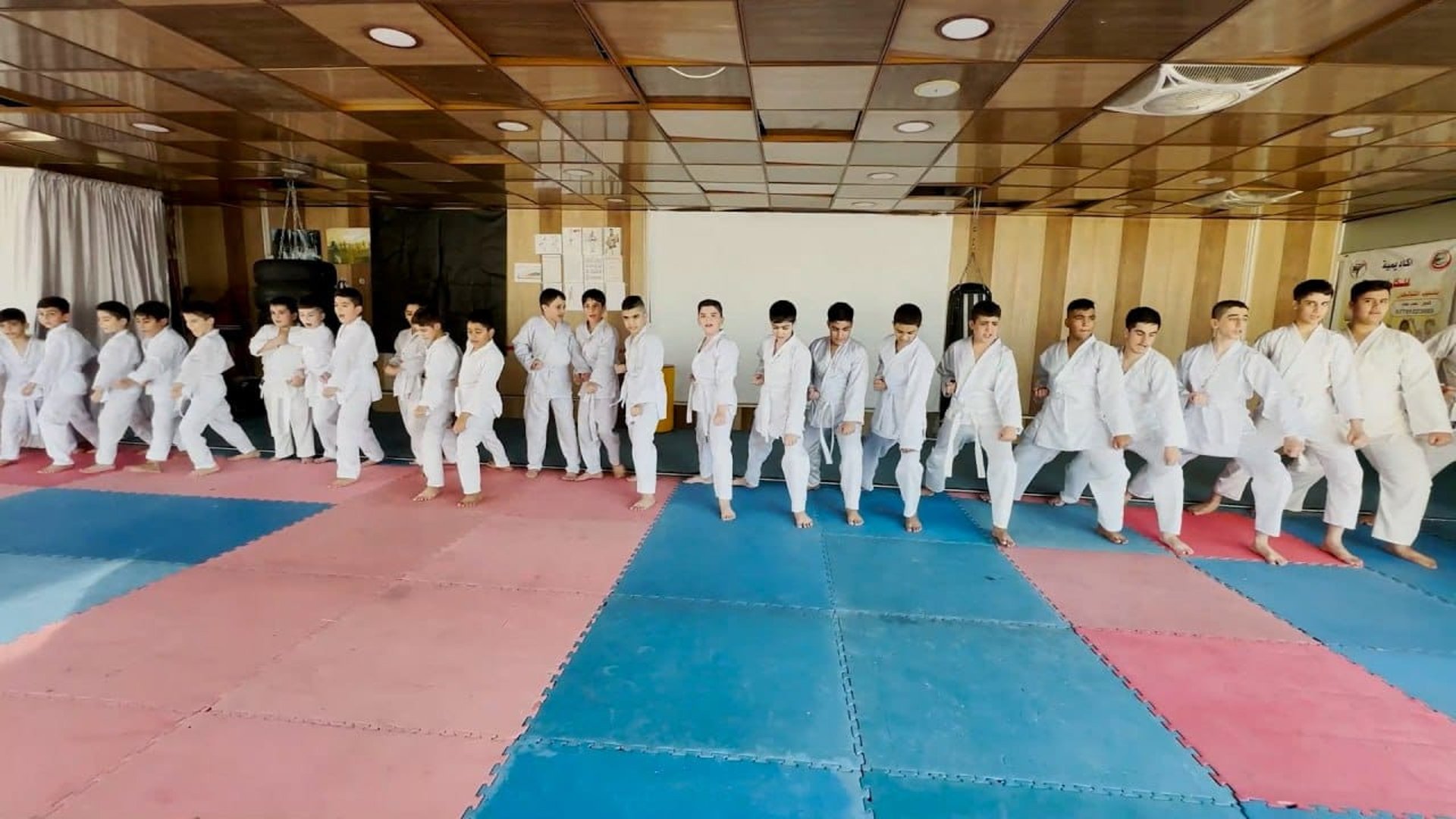 Kirkuk's young athletes earn yellow belts in Shotokan karate