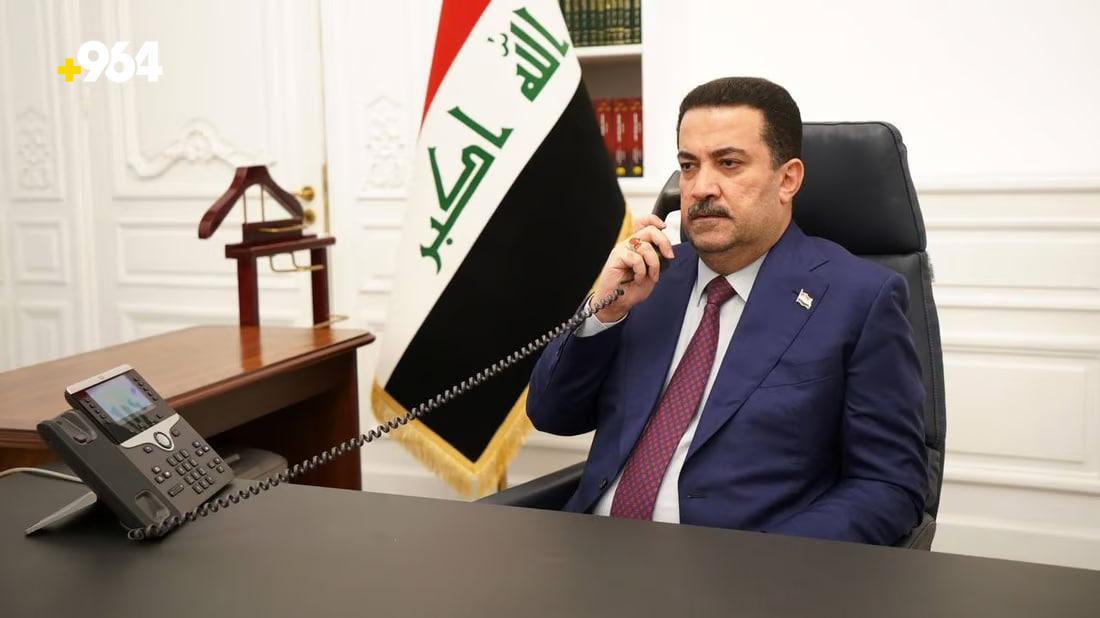 Al-Sudani receives phone call from Iranian president Raisi