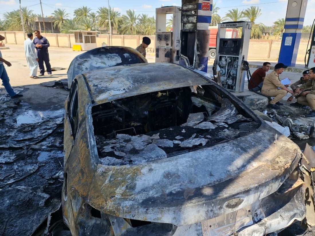 صور: خلاف بين سائق بيك آب و “بوزرجي” يتسبب بحرق محطة وقود و”سيراتو” في الرميثة