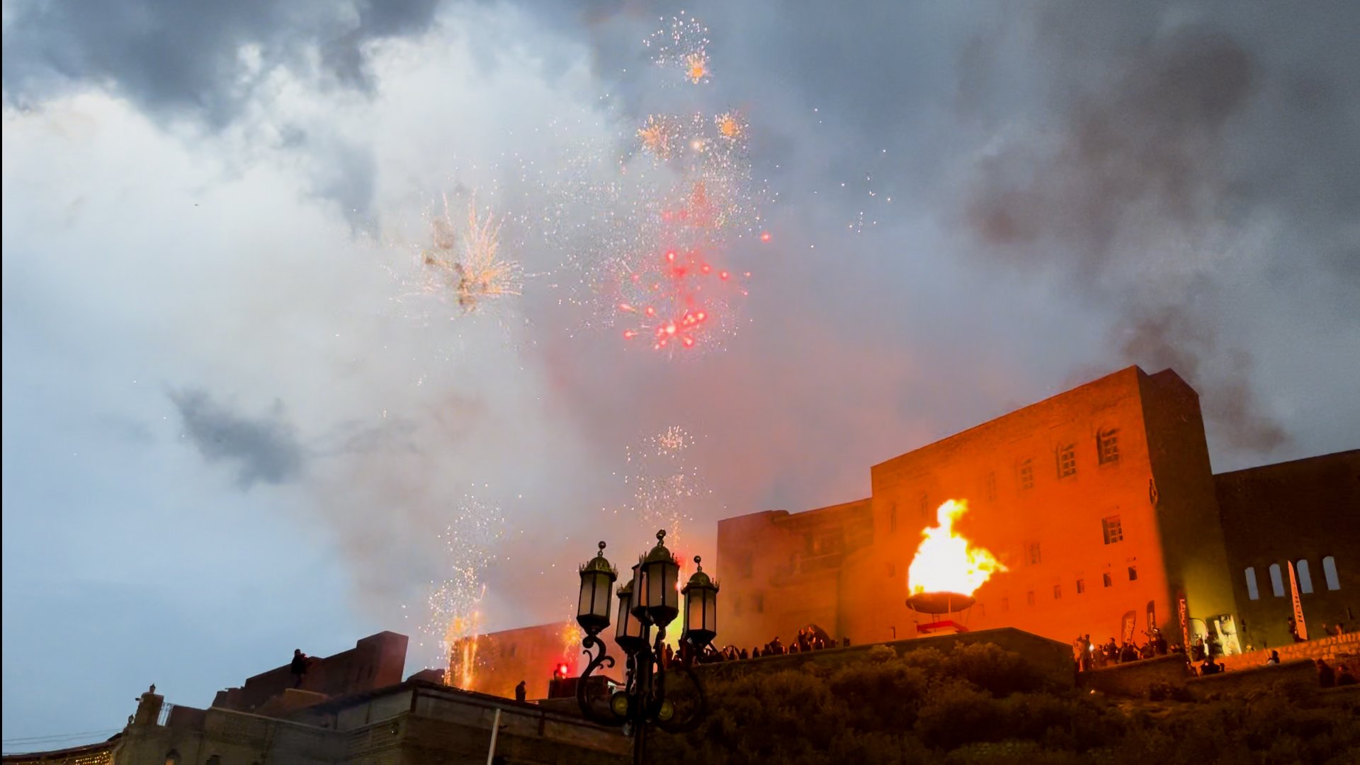 Erbil celebrates Newroz with bonfire lighting