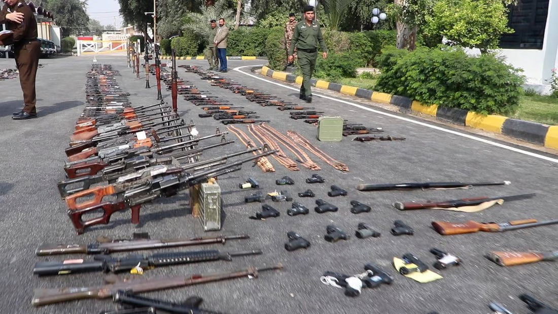 Wasit police seize thousands of weapons