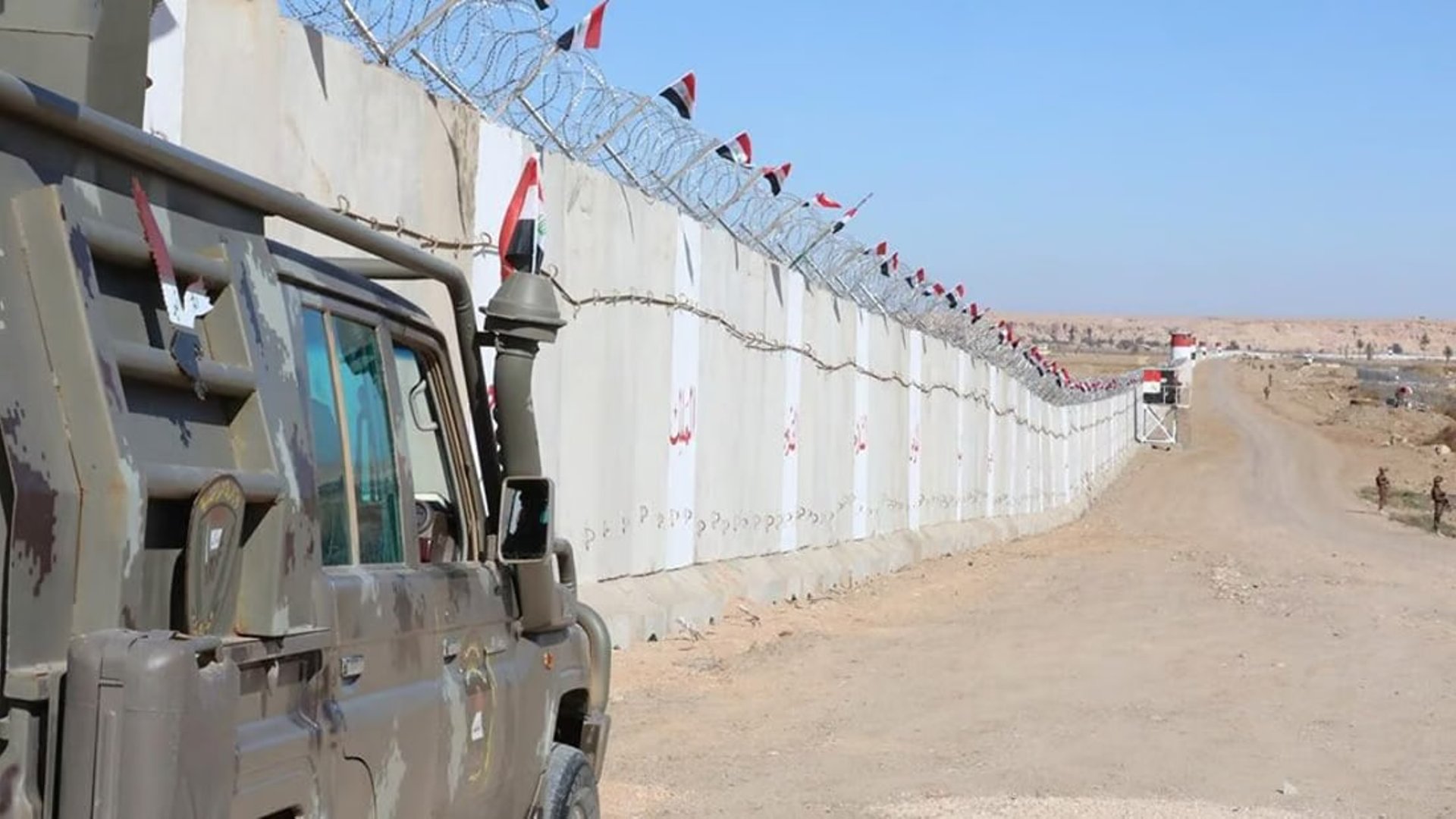 Iraqi interior minister inaugurates concrete barrier on Syrian border ...