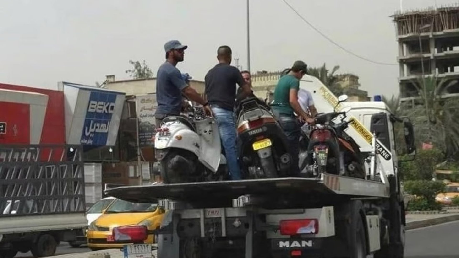Anbar traffic directorate begins impounding unregistered motorcycles