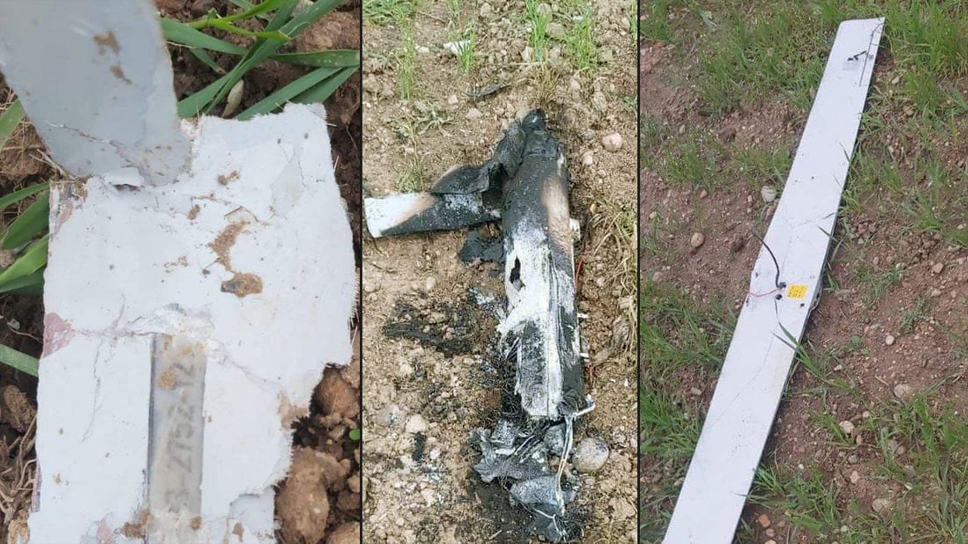 Drone crashes in Nabiawa village Altun Kupri subdistrict
