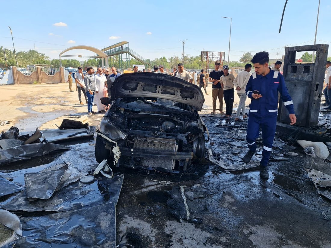 صور: خلاف بين سائق بيك آب و “بوزرجي” يتسبب بحرق محطة وقود و”سيراتو” في الرميثة