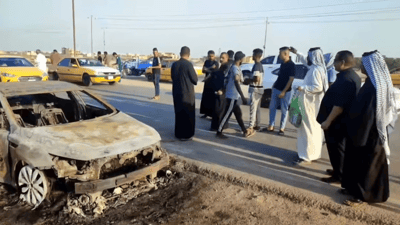 Strangers raise 11 million dinars for driver whose car burned