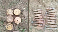 36 items of unexploded ordnance discovered on private land