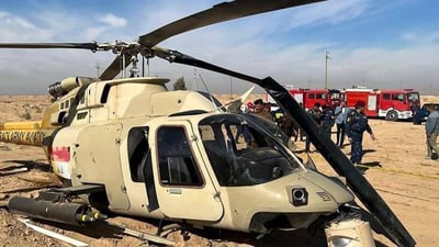 تفاصيل سقوط الهليكوبتر العراقية في الكوت