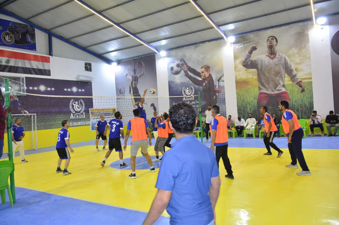 Ramadan volleyball tournament for teachers in Basra
