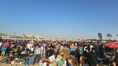 “الدجاج” الكويتي هو الأغلى.. كربلاء “حارة جداً” لكن سوق الطيور مزدحم جداً (صور)