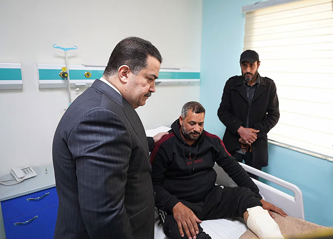 PM visits military hospital in Baghdad