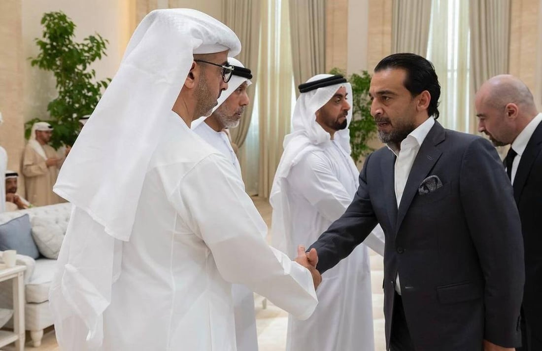 الحلبوسي يعزي رئيس الإمارات بوفاة طحنون آل نهيان (صور)